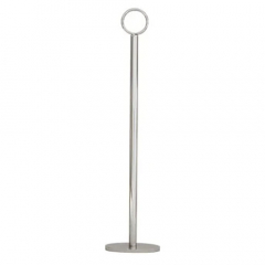 Table Number Stand 300mm Ring Clip 70mm Base S/S