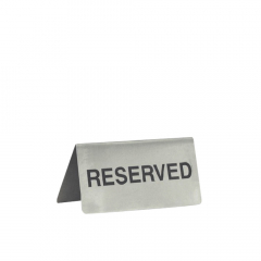 Sign Reserved Stainless Steel A Frame 100mm x 43mm