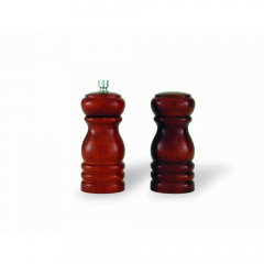 Salt Shaker & Pepper Mill 100mm Dark Wood Set