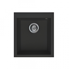 Elleci Quadra Topmount 100 Single Bowl Black
