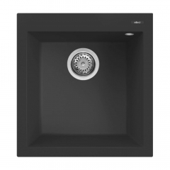 Elleci Quadra Topmount 102 Single Bowl Black