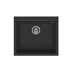 Elleci Quadra Topmount 105 Single Bowl Black