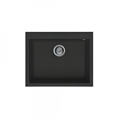 Elleci Quadra Topmount 110 Single Bowl Black