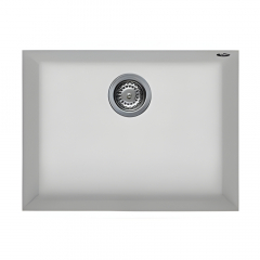 Elleci Quadra Undermount 110 Single Bowl White