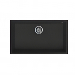 Elleci Quadra Undermount 130 Single Bowl Black
