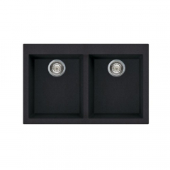 Elleci Quadra Topmount 350 Single Bowl Black