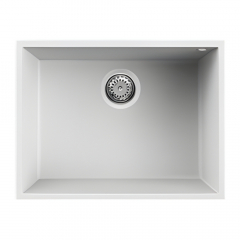 Elleci Keratec Undermount 110 Single Bowl White