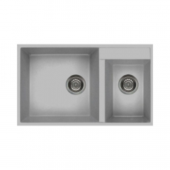 Elleci Quadra Undermount 440 Double Bowl Aluminium