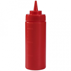 Wide Mouth Squeeze Bottle - 355ml Red