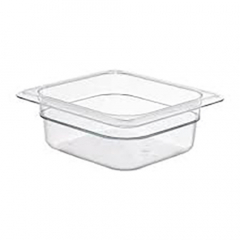 Food Pan Polycarbonate 1/6 Size 65mm Clear