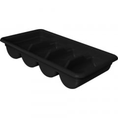 Cutlery Box 4 Sections Black