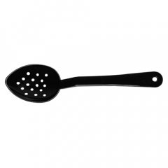 Polycarbonate Spoon 28cm Black Perforated
