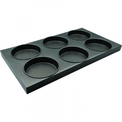 Grants Sponge Tin 6 Pan Tray Teflon Non-Perforated Aluminium 405x737mm