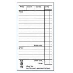 Duplicate Food/Drink Restaurant Docket Book