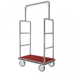 Hotel Luggage Cart with Clothes Rail