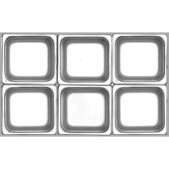 Pro.cooker Stainless Steel GN 1/6 Steam Pan