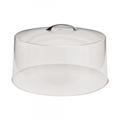 Polycarbonate Cake Cover With Metal Knob 308x177mm
