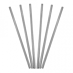Stainless Steel Reusable Regular Straws - 6 Per Pack - 200mmL x 6mmD