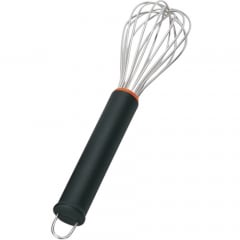 Stainless Steel Whisk with black nylon handle