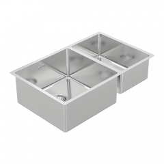 B&F BDM400DLH Double LH Fabricated Bowl (400+250) x 400x200mm