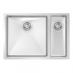 B&F Designer 630 R15 Double Bowl Left