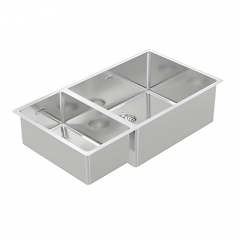 B&F Designer 795 R15 Double Bowl Right