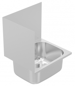 B&F CLSK Cleaner Mop Sink LH Upstand, Brakets, 90mm waste
