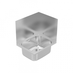 B&F CLSK Cleaner Mop Sink RH Upstand, Brakets, 90mm waste