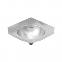 B&F WB5C Wash Hand Basin Corner c/w waste & bracket