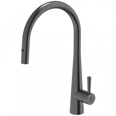 Zomodo PearlArc Cignus 14 Pull Out Swivel Spout Black Pearl