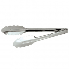 Tongs Stainless Steel 250mm Heavy Duty No Clip