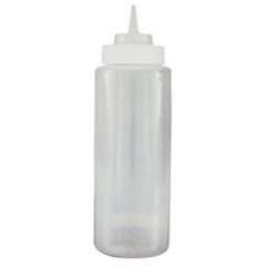 Squeeze Bottle 1Lt Wide Mouth Clear
