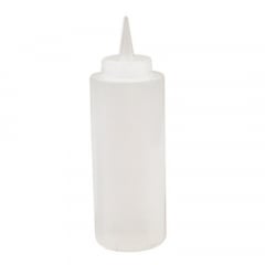 Squeeze Bottle 480ml Wide Mouth Clear