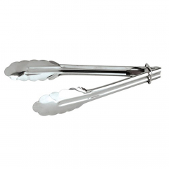 Tongs Stainless Steel 240mm Utility With Clip