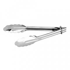 Tongs S/S Heavy Duty 300mm Utility with Clip