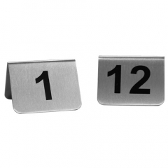 Stainless Steel Table Number Set