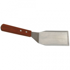 Wooden Handled Stainless Steel Griddle Scraper