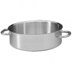 Matfer Bourgeat Stainless Steel 2 Handled Sauteuse Pan
