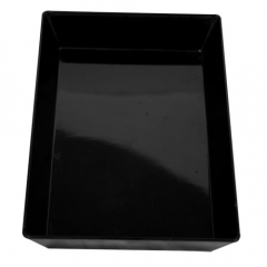 Black Rectangle Melamine Bowl - 35x25x7cm