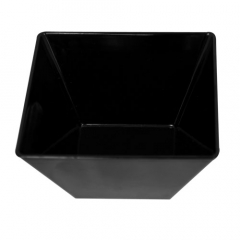 Black Melamine Square Bowl 240mm