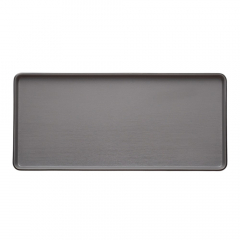 Coucou Melamine Rectangle Plate Black and Grey 325mm