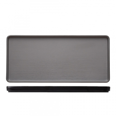 Coucou Dual Colour Melamine Rectangle Plate Black