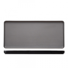 Coucou Dual Colour Melamine Rectangle Plate Black