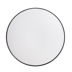 Coucou Melamine Round Plate Black and White 230mm