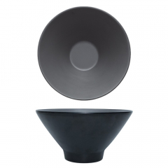 Coucou Dual Colour Melamine V-Shape Round Bowl