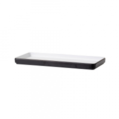 Coucou Melamine Rectangle Plate Black and White 325mm