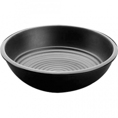 Melamine Swirl Deep Plate 36.6cm Black