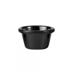 Ramekin Smooth 60ml Black Melamine