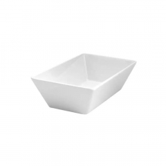 Melamine Deep Bowl Rect 250x150x70mm White