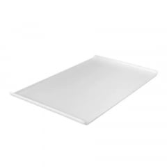 Melamine Platter with Lip Rect 530X320mm White